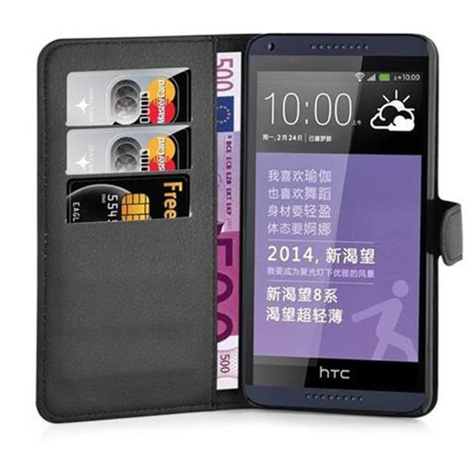 Custodia per HTC Desire 816 Portafoglio Protettiva Magnetica Libro Cover - Immagine 1 di 1