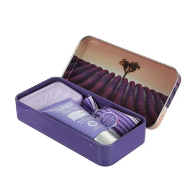 Saponetta, crema mani e fiori lavanda cofanetto regalo campo fiori multicolore - Immagine 1 di 4