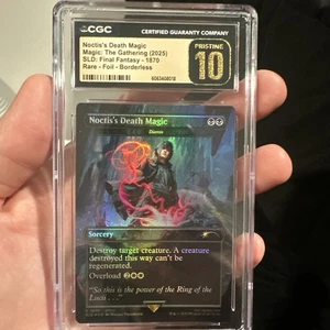 MTG Noctis's Death Magic Foil Tana Segreta x Final Fantasy 1870 CGC Pristine 10 - Foto 1 di 11