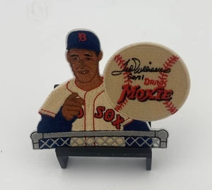 TED WILLIAMS MOXIE ADVERTISING PATCH "DRINK MOXIE" RED SOX  3 INCHES NOS IRON ON - Picture 1 of 2