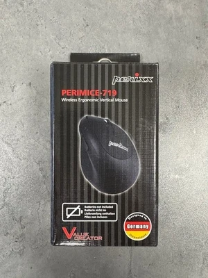 PERIMICE-719 Right-Handed Wireless Mini Vertical Mouse 3 Level DPI - Image 1 of 4