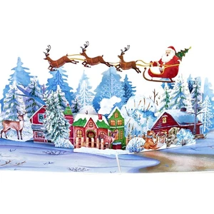 Tarjeta Pop Up de Navidad, Tarjetas Pop Up 3D de Navidad - Imagen 1 de 8