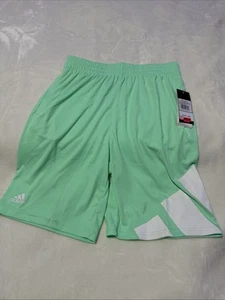 NWT Adidas - Boys' Elastic Waistband Size Large Activewear Shorts Mint Green $20 - Picture 1 of 9