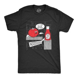 Camiseta Para Hombres I Am Your Father Ketchup Divertida Cita Sarcástica Gráfico de Tomate - Imagen 1 de 7