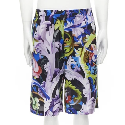 Bermuda larga VERSACE 2021 Runway Baroccoflage floral barroco IT46 S - Imagem 1 de 4