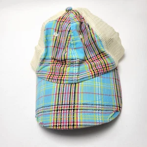 Cappello berretto blu a quadri invecchiato blu maglia schiena snapback B21D - Foto 1 di 5