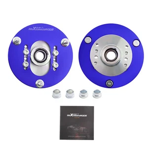 2x Camber Plate Pair Fits for BMW E46 320 323 325 328 M3 Front Top Upper Mount - Picture 1 of 12