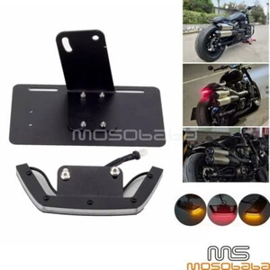 Rear LED Brake /Turn Signal /License Plate Holder For Harley Sportster S RH1250S - Picture 1 of 11