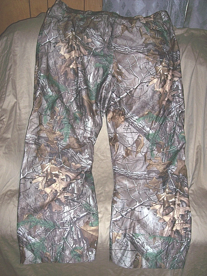 Mens 3X Camo Rain Pants Hunting Pants Realtree Camo Pants Non Insulated Pant