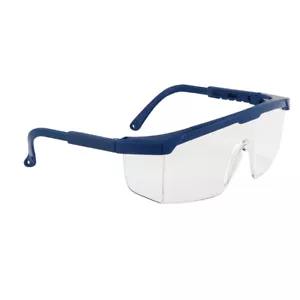 6 x Gafas de seguridad clásicas Portwest PW33 azul cómodo - Imagen 1 de 3
