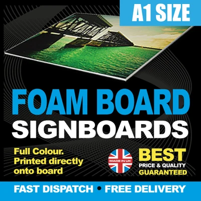 POSTERPRINT24 Foamex Schilder vollfarbig bedruckt - 5 mm Hartkunststoff - hochwertig - DIN A1