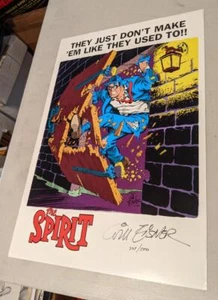 The Spirit Poster nummeriert 227/500 und signiert von Will Eisner 1986 - Bild 1 von 4