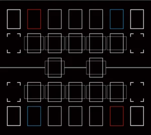 Tappetino da gioco Duel 2 giocatori Master Pendulum Zone TCG CCG tappetino da gioco nero - Foto 1 di 7