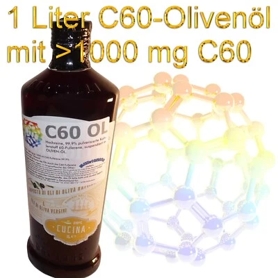 Aceite C60 - Aceite de oliva con 1g C60 en botella original del fabricante del aceite - Imagen 1 de 4