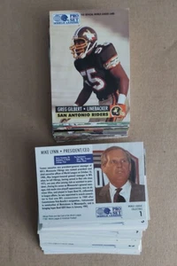 2 sets 1991 Pro Set WLAF Inserts 1-32  Chan Gailey Mike Riley Jason Garrett - Picture 1 of 1