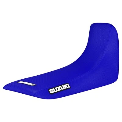 Cubierta de asiento con agarre para Suzuki DR 650 S 1992-1995 todo azul logotipo estándar #444 Foto 1 de 4