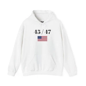 Trump 45 & 47 Unisex Heavy Blend™ Hooded Sweatshirt - Picture 1 of 29
