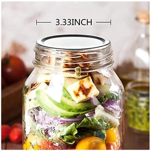 150Pcs Leakproof 86MM Airtight Split-Type Mason Jar Lids Wide Mouth Canning Lids - Picture 1 of 9