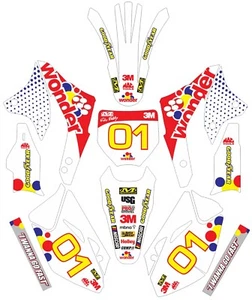 Graphics for Kawasaki KX450f 2006-2008 Decals Ricky Bobby Wonder Bread - Picture 1 of 1