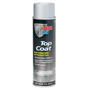 POR 15 TOP COAT SILVER - AEROSOL- 46018 - Picture 1 of 2