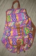Mossimo Supply Co Southwest Print Sequin Backpack Drawstring Flap 