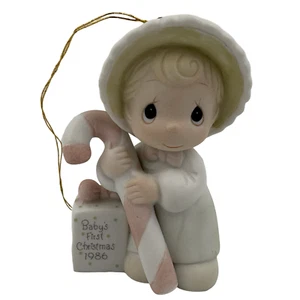 Precious Moments Ornament Baby's First Christmas Girl 102504 VTG 1986 Holiday - Picture 1 of 4