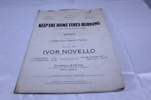 1916 Copyright Sheet Music Keep the Home Fires Burning Vintage - Picture 1 of 12