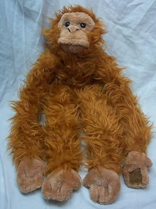 Ganz FUZZY BROWN LONG LEGGED MONKEY 16" Plush Stuffed Animal Toy - Picture 1 of 3