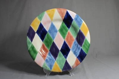 1 MESAS ILIMITADAS Plato de Cena Carnaval 13", Pintado a Mano Foto 1 de 3