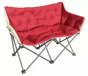 Silla doble plegable Quest ocio Burdeos profesional ajustada camping deporte playa compacta - Imagen 1 de 4