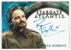 Tarjeta autografiada Stargate Atlantis temporada dos Ryan Robbins como Landon Radim - Imagen 1 de 2
