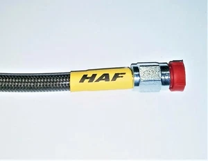 HAF - HF30309C - Universal Clear Cover Braided Stainless Steel Brake Line, 9 in - Bild 1 von 1