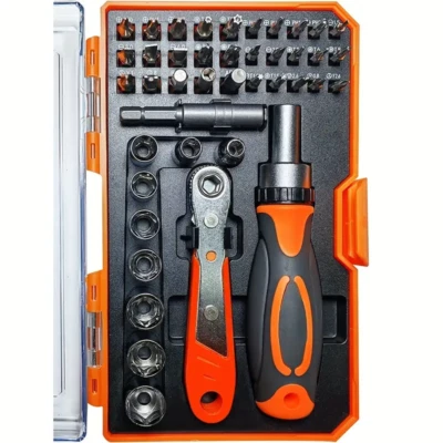 HANX 42 in 1 Magnetic Ratchet Screwdriver Set Socket Wrench Precision Bits Tool Kit