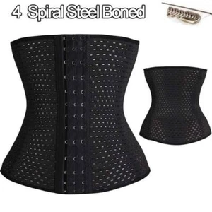 Womens Gothic Lace up Boned Underbust Bustier Brocade Basque Corset Lingerie UCF - Picture 1 of 19