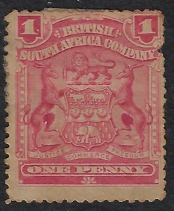 Rhodesia 1d arms SG 40/ Sc 60 MHR OG. CV £40 $50 (a1925 - Picture 1 of 3