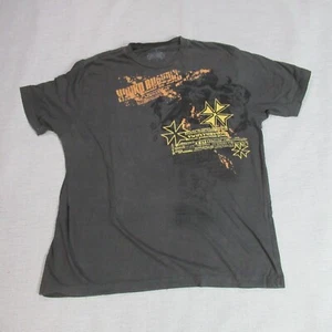 Peace Revolution T-Shirt Mens Size 2XL Gray Graphic Short Sleeve Wartime Logo - Picture 1 of 7