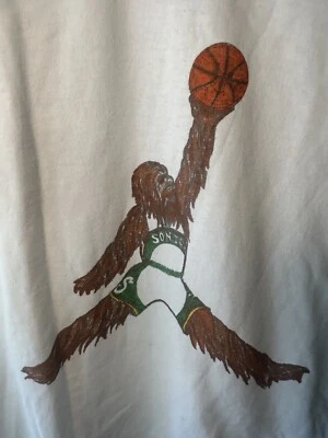 Bring Back Seattle Super Sonics Sasquatch T-Shirt Sizes S-M-L- XL Local Design - Image 1 of 4