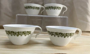 Lot Of 4 Vintage CORELLE Spring Blossom Crazy Daisy - Hook Handle Coffee/Tea Cup - Picture 1 of 6