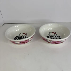 Sanrio Hello Kitty Cuencos 6" Cerámica Mascota Gato Comida Agua Cuenco Plato 2 NUEVO - Imagen 1 de 3