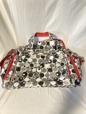 JuJuBe white label, Diaper Bag, diamond On zipper Traveling Carry-on Bag - Image 1 of 4