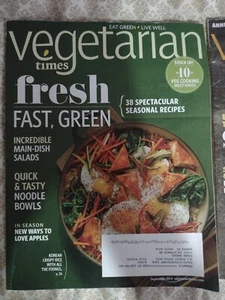 Vegetarian Times Magazine 2014 Lot September November - Picture 1 of 2