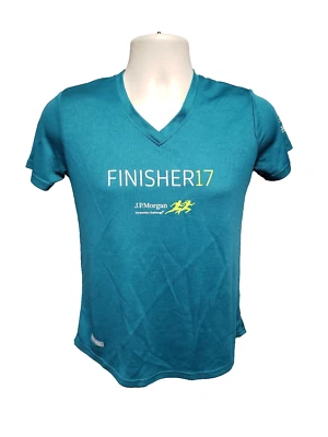 Camiseta deportiva verde pequeña JP Morgan Corporate Challenge Finisher 2017 para mujer Foto 1 de 4