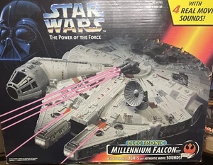 1995 Kenner ⭐️ Star Wars The Power of The Force Electronic Millennium Falcon ⭐️ - Picture 1 of 12