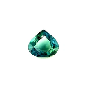 1.30ct Australian Green Blue Teal Sapphire Pear Teardrop Cut Loose Gem 7.4x6.8mm - Picture 1 of 6