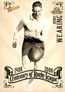 2008 SOUTH SYDNEY RABBITOHS NRL Card BENNY WEARING Centenary - Picture 1 of 2