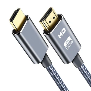 1 FT 4K 60HZ HDMI Ultra High Speed Cable 18Gbps Cord Braided For PS5 Xbox Laptop - Picture 1 of 9