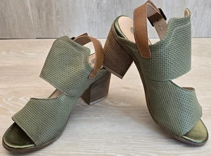 Eric Michael Women's Clog Sandal Bistro Green EU 40 US 9.5-10 European Style NIB - Picture 1 of 10