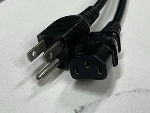 6ft UL AC Power Cord for Computer Monitor I-Sheng Cable 3-Prong - Picture 1 of 3