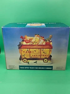 Fiber Optic Train Cars Holiday Light Up Caboose | Christmas Decor CIB VINTAGE - Picture 1 of 6