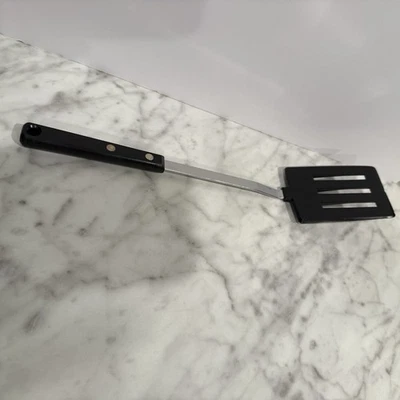 Espátula de nailon negra ranura larga Ekco vintage EE. UU. como está Foto 1 de 4